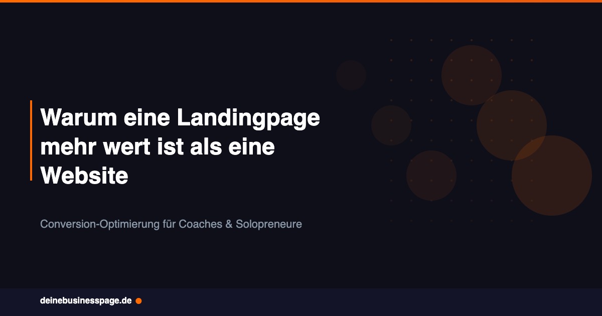 Landingpage vs Website